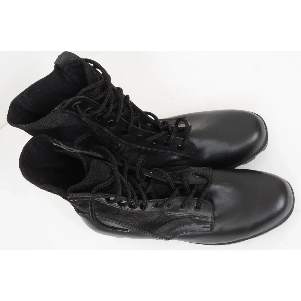 New Jungle Combat Boots Men's 12R Tactical Lace Up Military Work‎ Boots Vegan